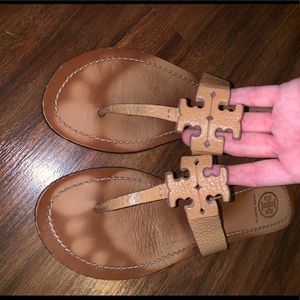 Tan Tori Burch Sandals